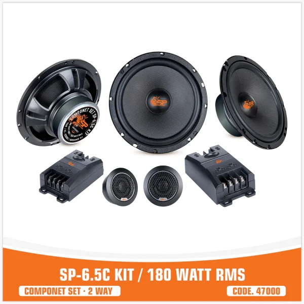 Dvosistemski Komponentni zvucnici, SP Audio 6.5C kit component