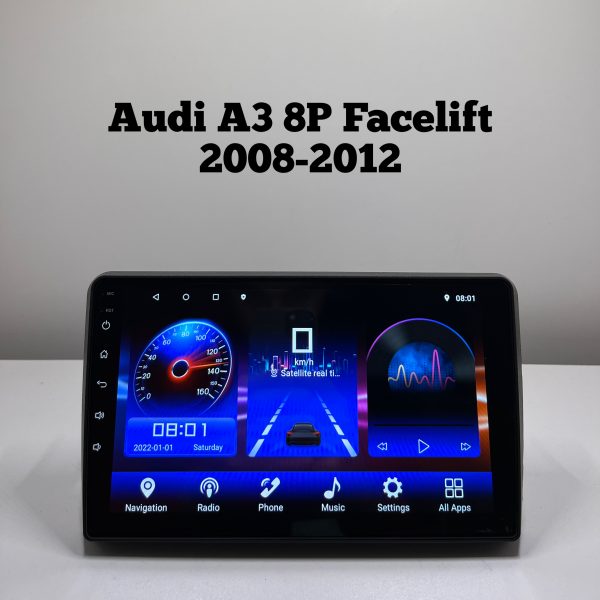 9” Android Multimedija - Audi A3 8P Facelift 2008-2012