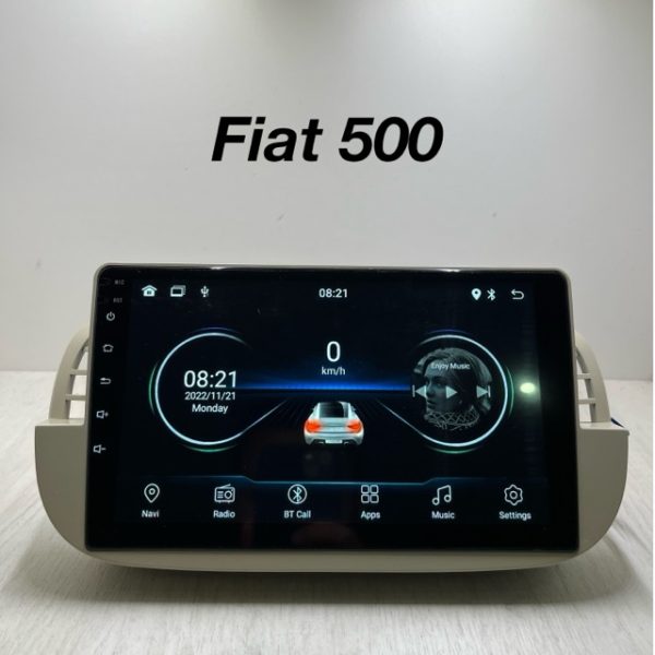 9” Android Multimedia  AVG 9001 - Fiat 500 2007-2019