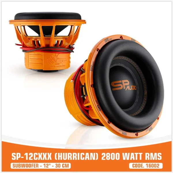 Subwoofer SP Audio SP-12CXXX, Hurrican, 12”/30cm 2800W RMS - Image 2