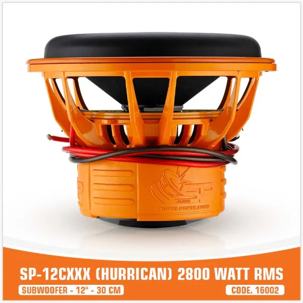 Subwoofer SP Audio SP-12CXXX, Hurrican, 12”/30cm 2800W RMS - Image 4