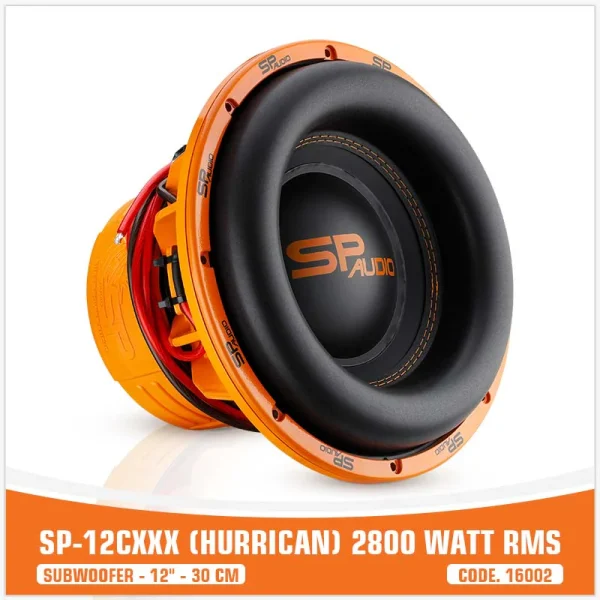 Subwoofer SP Audio SP-12CXXX, Hurrican, 12”/30cm 2800W RMS